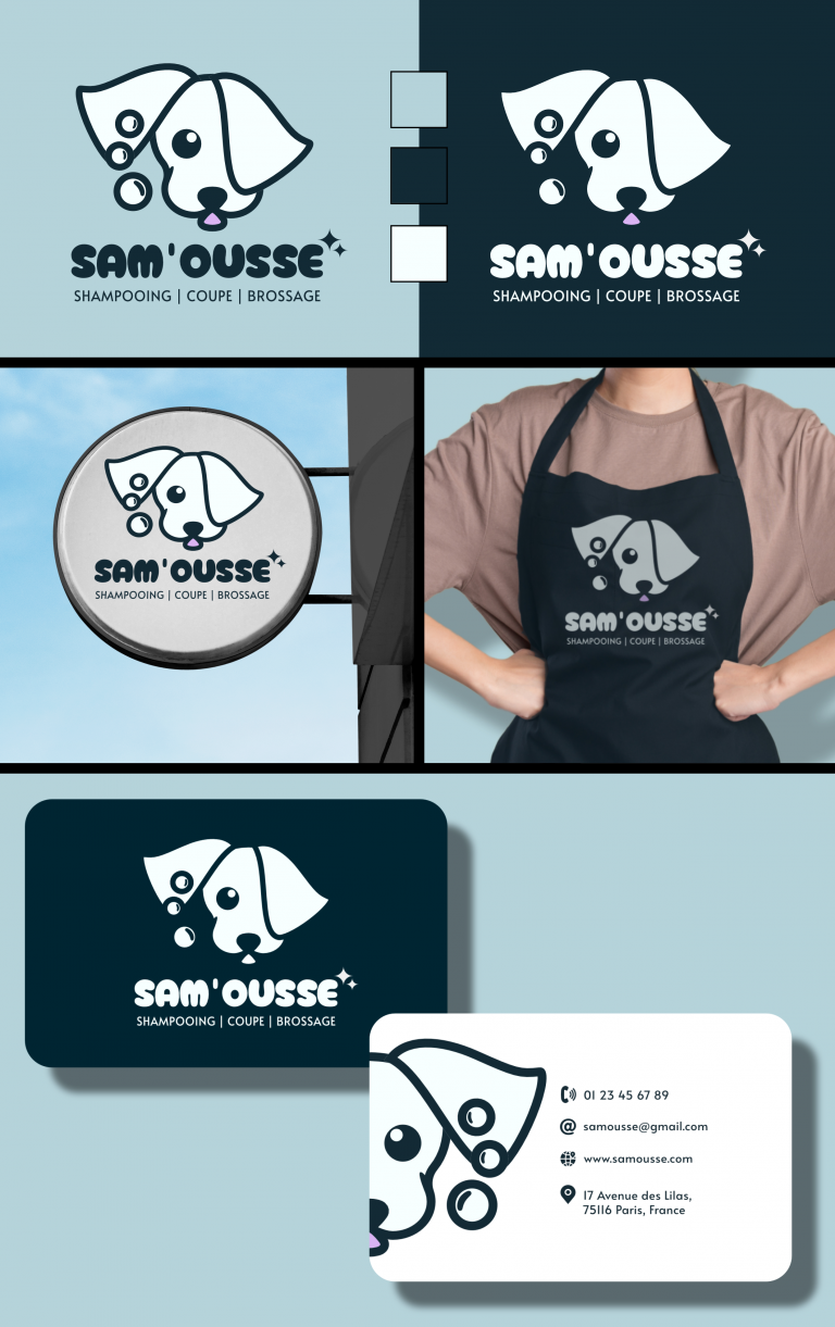 Identité visuelle salon de toilettage