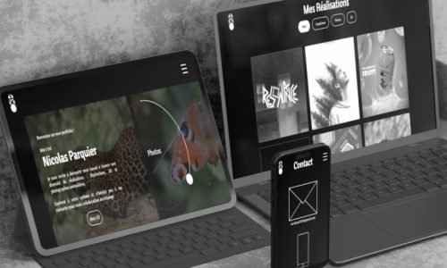 Mockup de site web